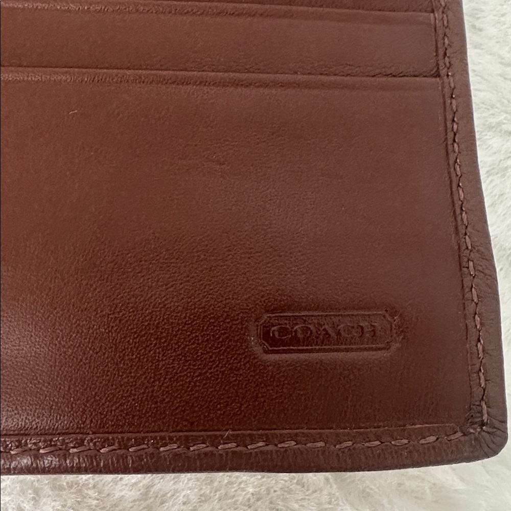 Coach Soho Brown Leather Tri Fold Vintage Wallet - Picture 2 of 13